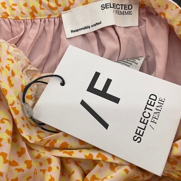 SELECTED Femme NWT Slfjalina short wrap skirt in pink chalk sz 8 - Picture 8 of 12